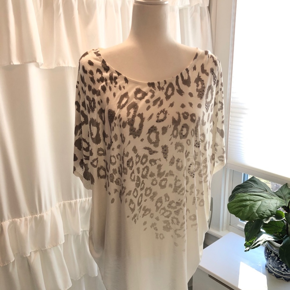 NWT Apt 9 cheetah shirt 3x